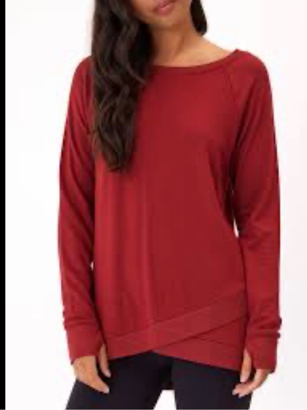 Athleta Long Sleeve Criss Cross Sweater L